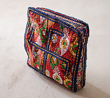 Treasure Trove ~ Rabari Embroidery - Bead Pouch