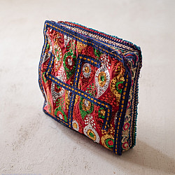 Treasure Trove ~ Rabari Embroidery - Bead Pouch