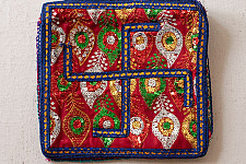 Treasure Trove ~ Rabari Embroidery - Bead Pouch