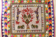 Prachin . प्राचीन  ❂ Saurashtra Region Beaded Old & Antique Wall Hanging - Murlidhar