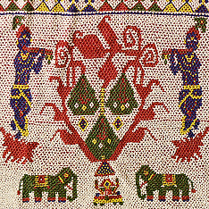 Prachin . प्राचीन  ❂ Saurashtra Region Beaded Old & Antique Wall Hanging - Murlidhar