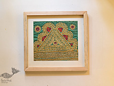 Pieces of Sindh ❂ Embroidered Antique with frame - B