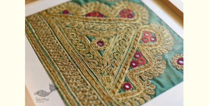 Pieces of Sindh ❂ Embroidered Antique with frame - B