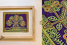 Pieces of Sindh ❂ Embroidered Antique with frame - F