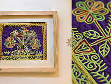 Pieces of Sindh ❂ Embroidered Antique with frame - F