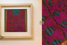 Pieces of Sindh ❂ Embroidered Antique with frame - H