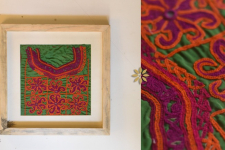 Pieces of Sindh ❂ Embroidered Antique with frame - I