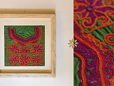 Pieces of Sindh ❂ Embroidered Antique with frame - I