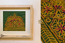 Pieces of Sindh ❂ Embroidered Antique with frame - L