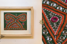 Pieces of Sindh ❂ Embroidered Antique with frame - M