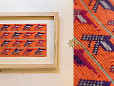 Pieces of Sindh ❂ Embroidered Antique with frame - O