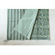 shop Bagru Block Printed Cotton Saree Light Green