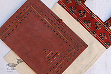 Getting carried away ~ Handmade Cotton bag + Leather File Folder ~ 11