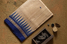 Kamakshi | Pure Tussar Silk Saree - Natural Silk Color