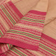 shop Begampuri Cotton Saree - Pink Woven Border