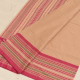 shop Begampuri Cotton Saree - Pink Woven Border