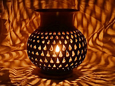 Terracotta Tales | Pottery Art ~ Lota T Light Holder