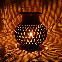 Terracotta Tales | Pottery Art ~ Lota T Light Holder