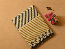 Indigenous Impressions ❣ Bagru Block Printed Cotton Saree - A