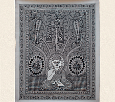 Aripan | Madhubnai Painting - Budhha & Kalpa Vriksh