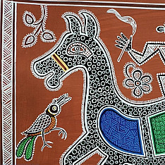 Mandana Art - Painting - Horse ( 11 x 14 inch)