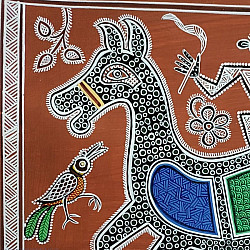 Mandana Art - Painting - Horse ( 11 x 14 inch)