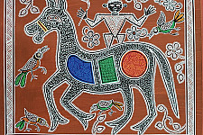 Mandana Art - Painting - Horse ( 11 x 14 inch)