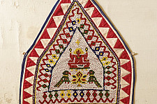 Prachin . प्राचीन  ❂ Saurashtra Vintage Beaded Old & Antique Wall Hanging - C