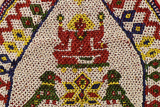 Prachin . प्राचीन  ❂ Saurashtra Vintage Beaded Old & Antique Wall Hanging - C
