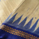 shop Handwoven Pure Tussar Silk Saree with ikat pallu