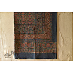 Ethereal skies ❁ Ajrakh Print Single Bedsheet ~ 10