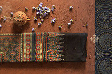 Ethereal skies ❁ Ajrakh Print Single Bedsheet ~ 3