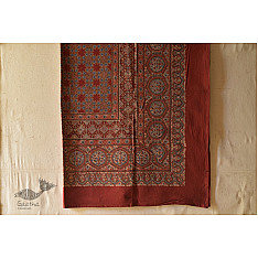 Ethereal skies ❁ Ajrakh Print Single Bedsheet ~ 7