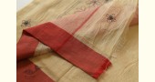 shop Kantha Hand Embroidery ~ Cotton Saree  With Red Border 