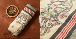 Ramaa . रमा | Hand Crafted Kantha Embroidery ~ Banarasi Cotton Saree