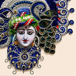 Mukhauta . मुखौटा : Handmade Wall Hanging Chhau Mask - Krishna
