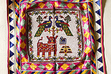 Prachin . प्राचीन | Handmade Bead Work ~ Antique Peacock Hanging Chakda