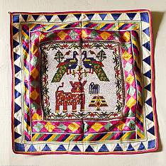 Prachin . प्राचीन | Handmade Bead Work ~ Antique Peacock Hanging Chakda