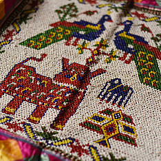 Prachin . प्राचीन | Handmade Bead Work ~ Antique Peacock Hanging Chakda