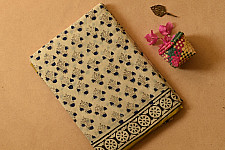 Indigenous Impressions ❣ Bagru Block Printed Cotton Saree - B