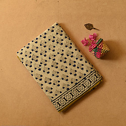 Indigenous Impressions ❣ Bagru Block Printed Cotton Saree - B