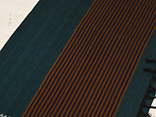 Sadaa . सदा ✡ Handloom Begampuri Cotton Saree With Woven Border - Teal