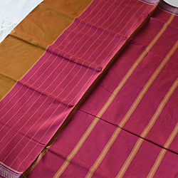 Rojana | Handloom Andhra Cotton Saree - Mustard Yellow