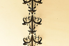 Ahou | Wrought Iron ~ Long Iron Wall Hanging Lamp Holder