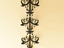 Ahou | Wrought Iron ~ Long Iron Wall Hanging Lamp Holder