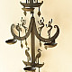 shop Wrought Iron ~ Long Iron Wall Hanging Lamp Holder