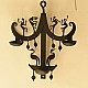 shop Wrought Iron ~ Long Iron Wall Hanging Lamp Holder