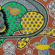 Mandana Art - Painting - Lion ( 11 x 14 inch)