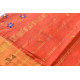 Shop Embroidery On Chanderi Saree - Terracotta Color