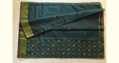 Shop Embroidery On Chanderi Saree ~ Teal Blue
